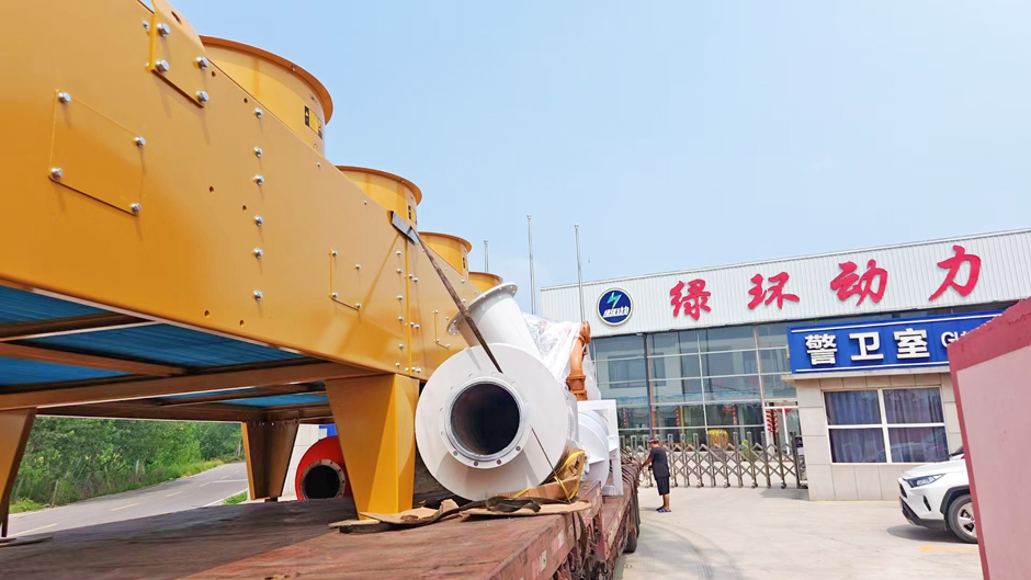 山東綠環動力1MW沼氣發電機組發往越南
